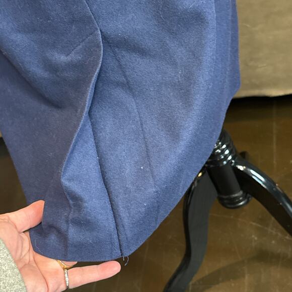 Pendleton Skirt Women's 14 Navy Blue 100% Wool Made In USA - Picture 6 of 11